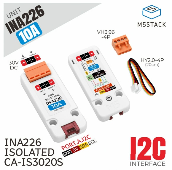 M5Stack INA226-1A/10A Current Voltage Power Monitor Units